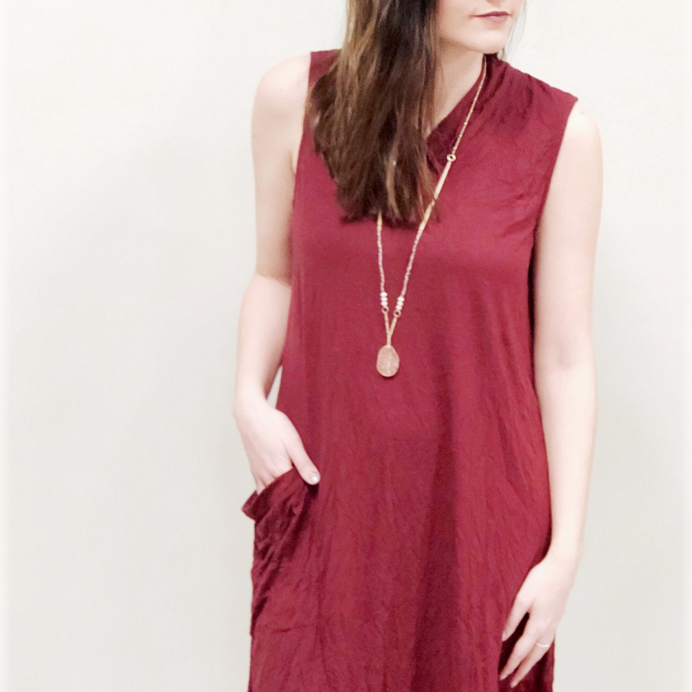 Chalet Asymmetrical Red Dress